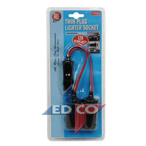 12/24V Cigarette Lighter Plug to Double Extension