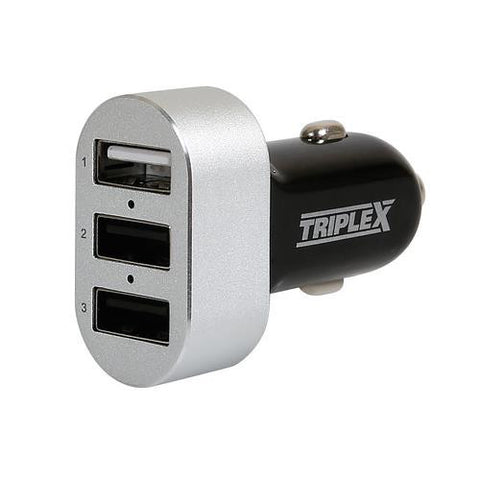 Triple 4.5A USB Plug with Aluminium Head